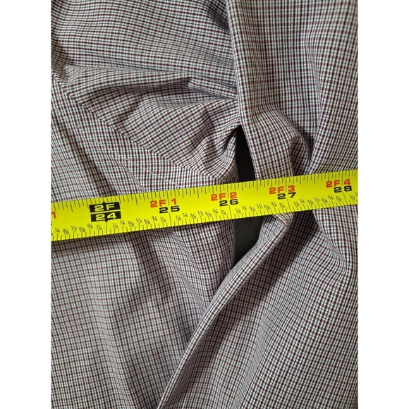 Brooks Brothers Dress Shirt Men 18 34 Regent Purple Cotton Spandex Blend Stretch - Picture 6 of 6